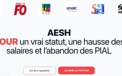 Un métier digne pour les AESH, du respect pour les enfants et les parents !