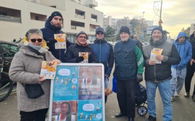 🔻 Les militantes et militants d’Aulnay sur le terrain pour défendre les textes de la niche parlementaire de la France insoumise.