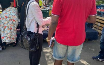 Première rencontre avec les habitants sur le marché nord d’Aulnay