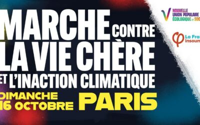 Marche du 16 octobre contre la vie chère et l’inaction climatique