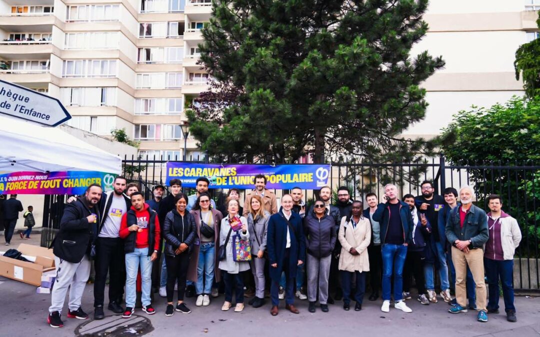 📍À une semaine des élections européennes, porte-à-porte géant à Aubervilliers