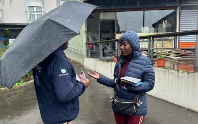 ☔️ Malgré la pluie on fait campagne pour ManonAubry à Aulnay !