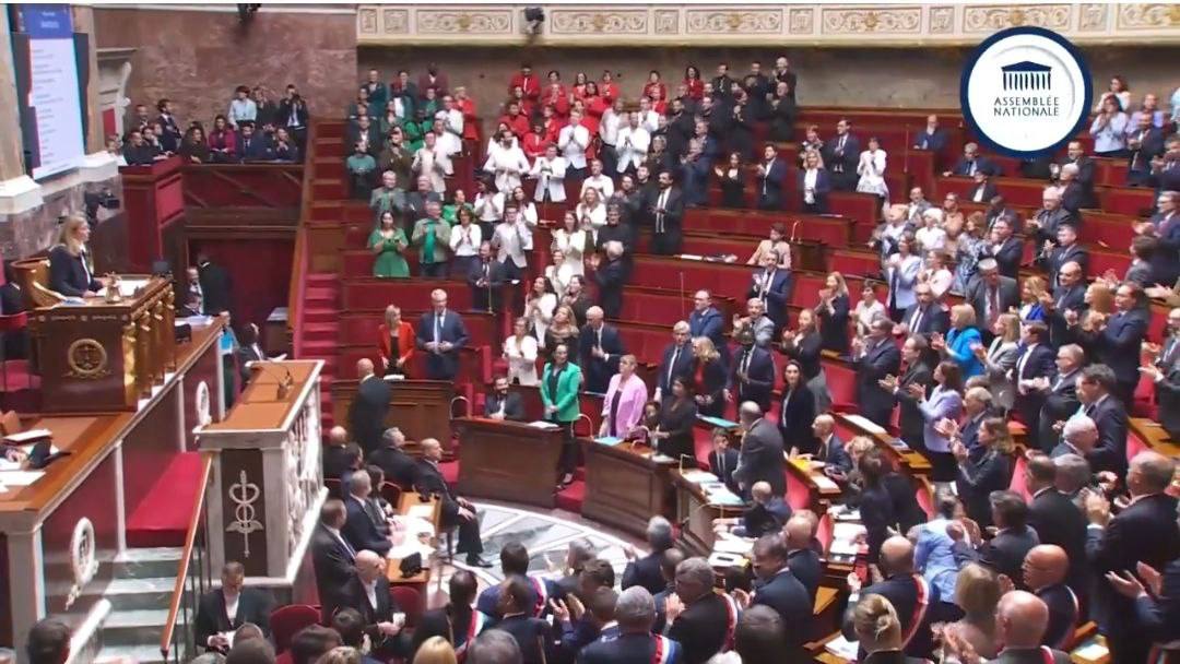 🇵🇸 La semaine dernière, Yaël Braun-Pivet censurait le drapeau palestinien à l’Assemblée nationale.