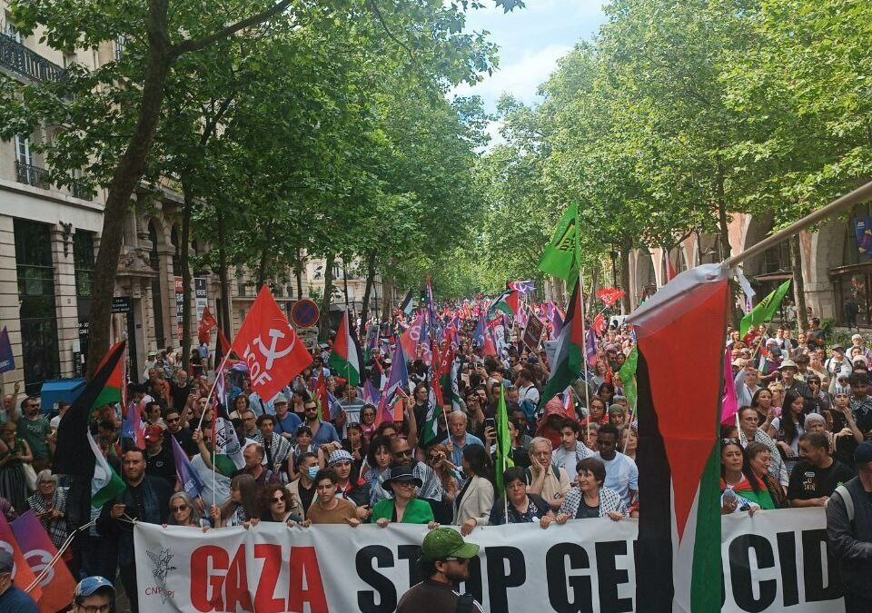 🇵🇸 À Bastille aujourd’hui pour un cessez-le-feu à Gaza !