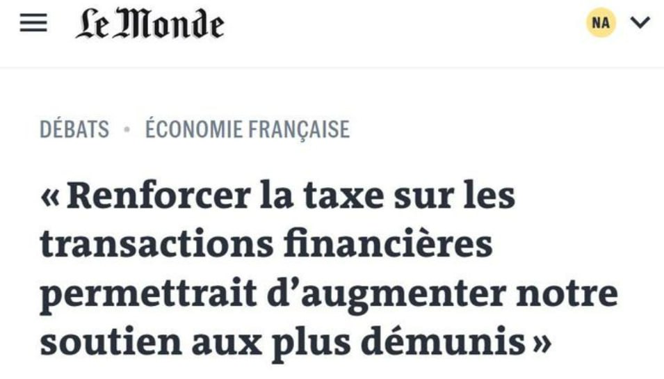 📉 Bientôt 8 ans que le gouvernement renonce à toute hausse de la taxe sur les transactions financières (#TTF).