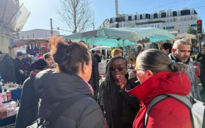 📋 Échanges avec les pavillonnais au marché de Chanzy !
